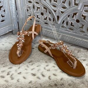Billito gladiator sandals size 6 rhinestones bling Barbie beach island girl